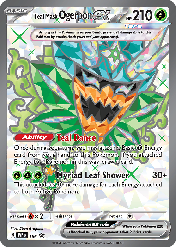 Teal Mask Ogerpon ex Scarlet & Violet Promos SET-166