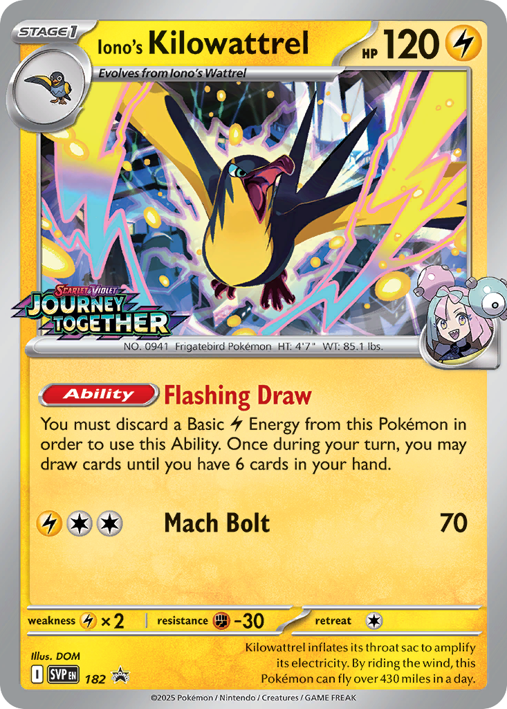 Iono’s Kilowattrel Scarlet & Violet Promos SET-182