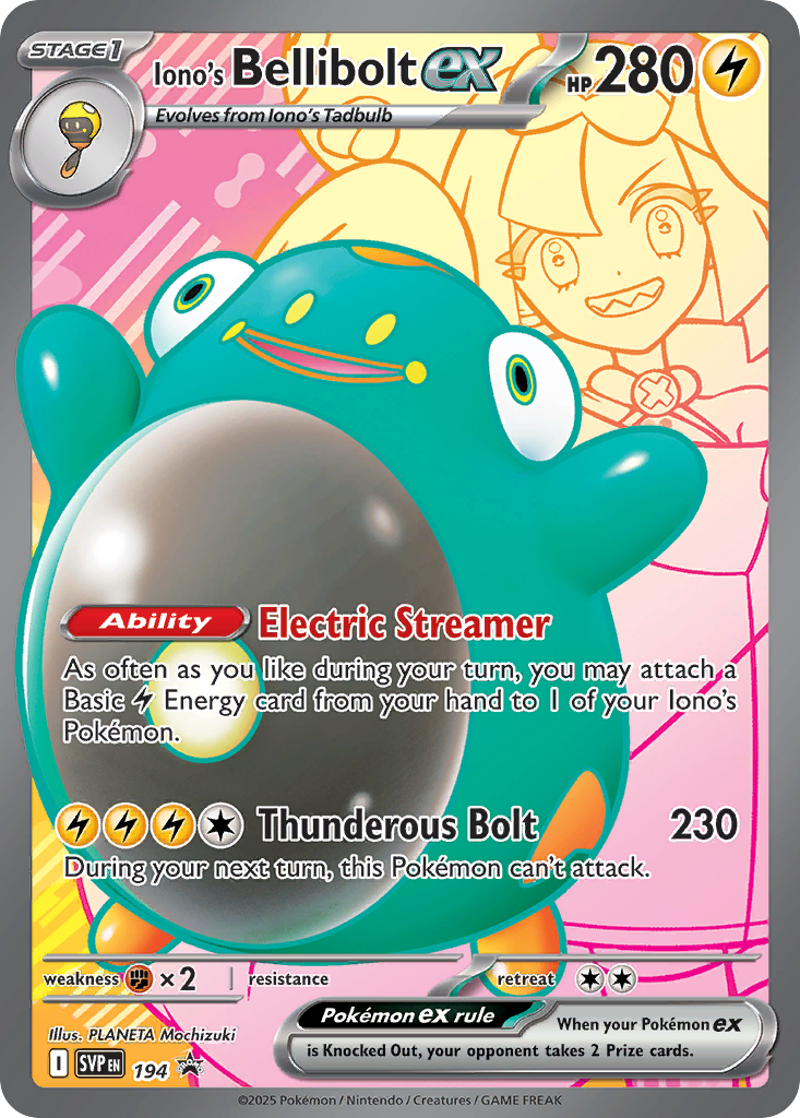 Iono’s Bellibolt ex Scarlet & Violet Promos SET-194