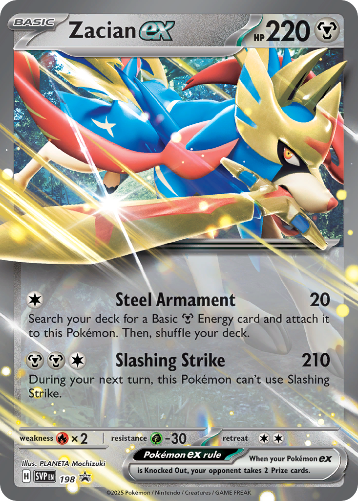 Zacian ex Scarlet & Violet Promos SET-198