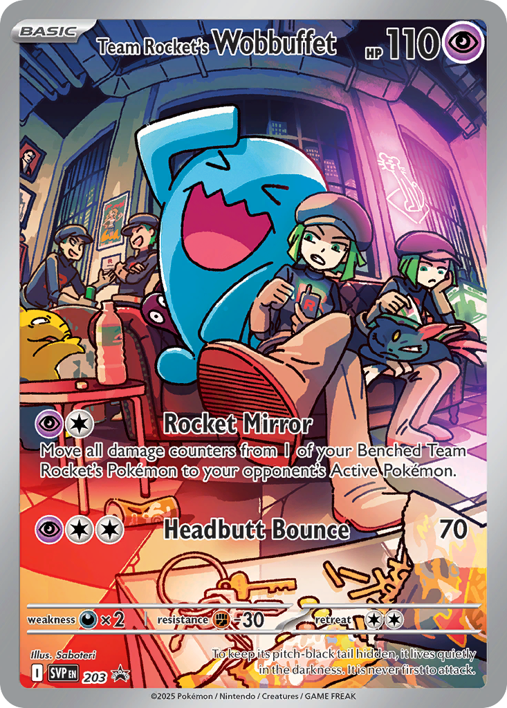 Team Rocket’s Wobbuffet Scarlet & Violet Promos SET-203