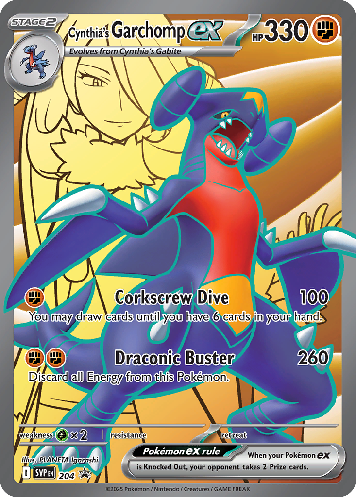 Cynthia’s Garchomp ex Scarlet & Violet Promos SET-204