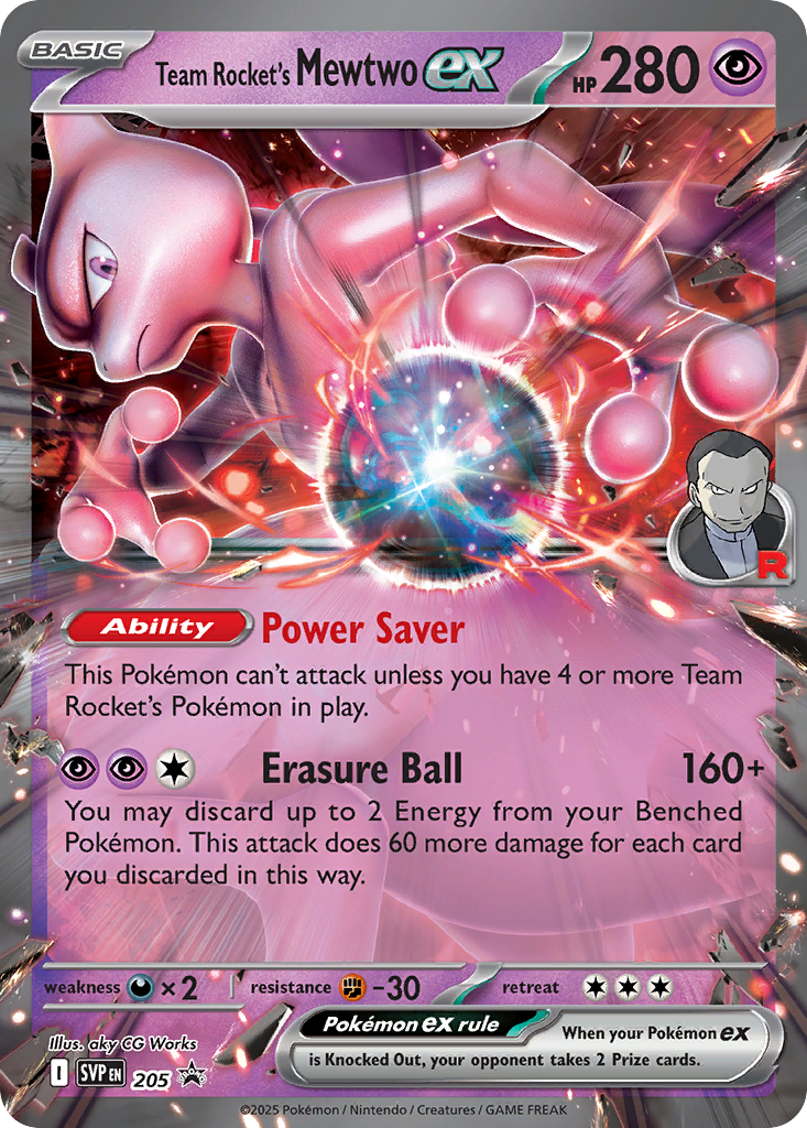 Team Rocket’s Mewtwo ex Scarlet & Violet Promos SET-205