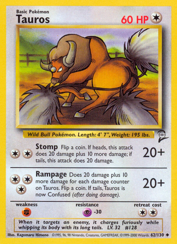 Tauros Base Set 2 SET 2-62