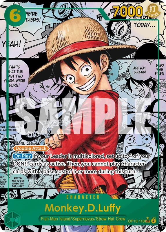 Monkey.D.Luffy OP13-118 Manga