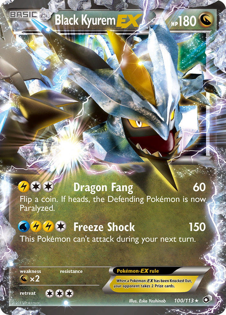 Black Kyurem-EX - Legendary Treasures SET-100