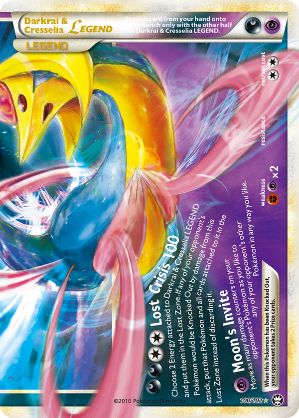 Darkrai & Cresselia LEGEND - HS Triumphant SET-100