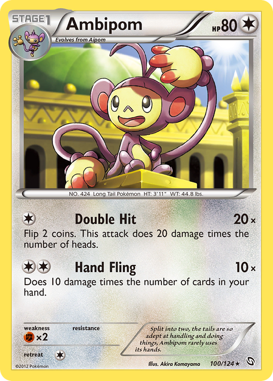 Ambipom (Dragons Exalted SET) (Pokémon) (Stage 1) (Colorless) (HP: 80) (Rare) (PKM Dragons Exalted SET-3)