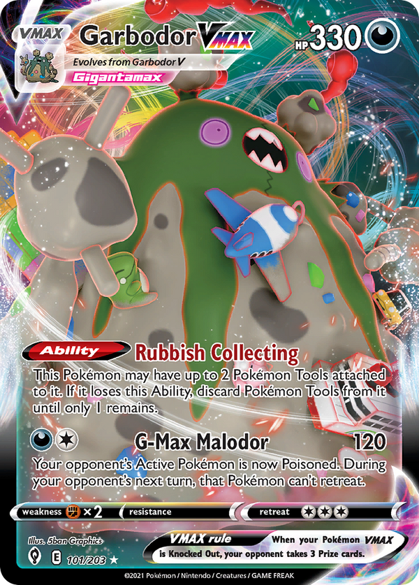 Garbodor VMAX - Evolving Skies SET-101