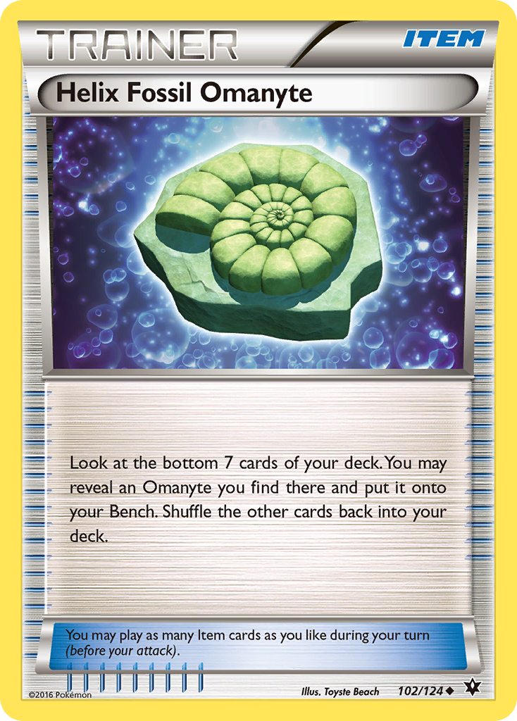 Helix Fossil Omanyte - Fates Collide SET-102
