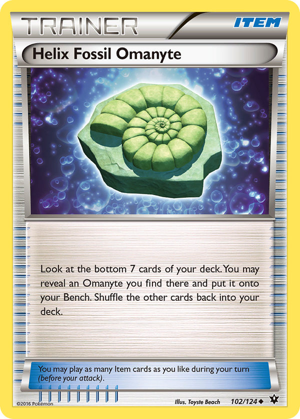 Helix Fossil Omanyte - Fates Collide SET-102