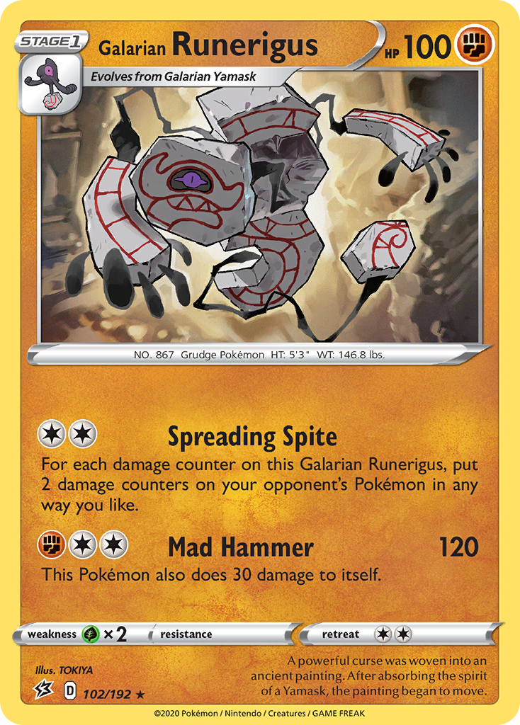 Galarian Runerigus - Rebel Clash SET-102