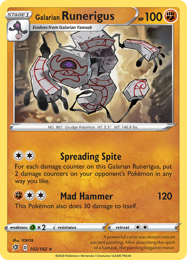 Galarian Runerigus - Rebel Clash SET-102
