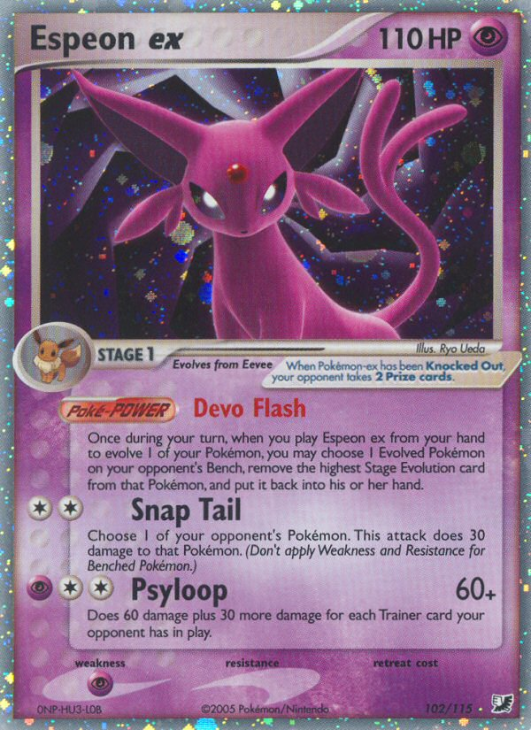 Espeon EX - Unseen Forces SET-102