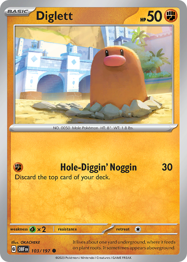 Diglett - Obsidian Flames SET-103