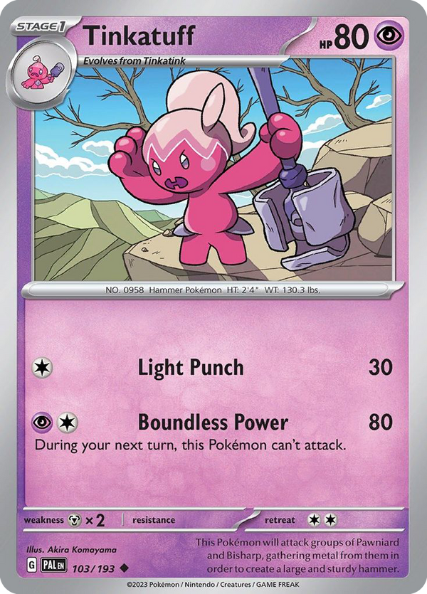 Tinkatuff - Paldea Evolved SET-103