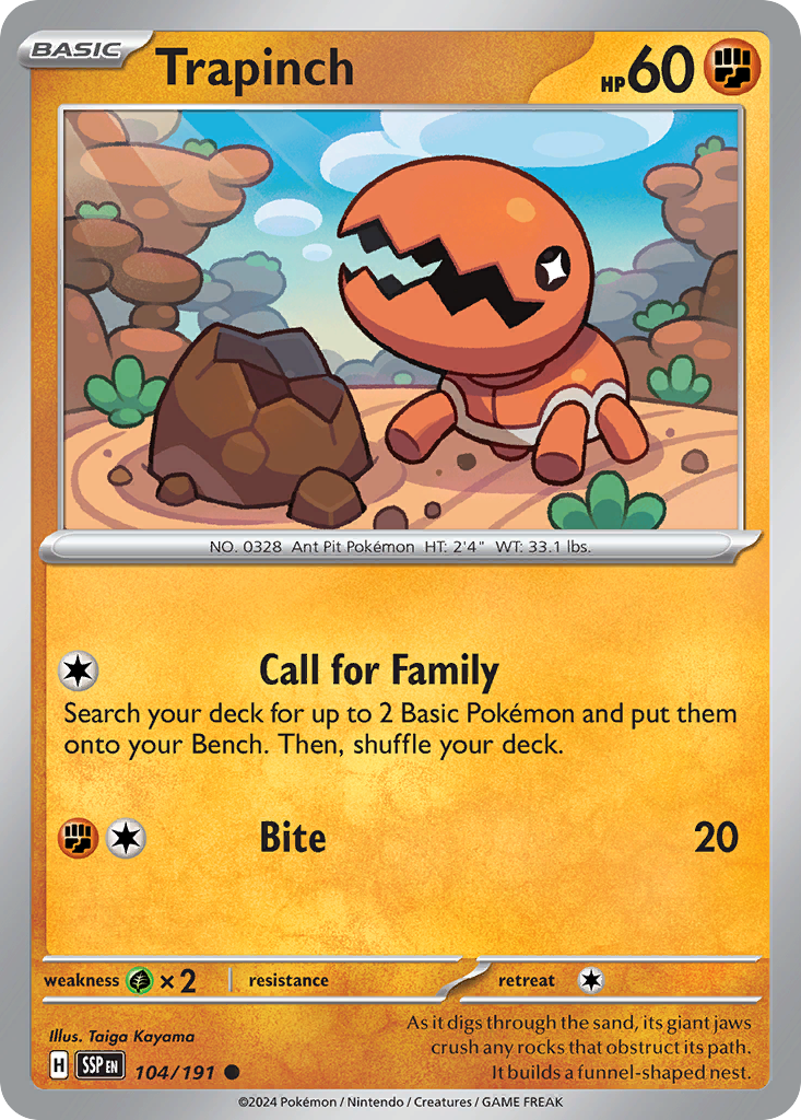 Trapinch - Surging Sparks SET-104