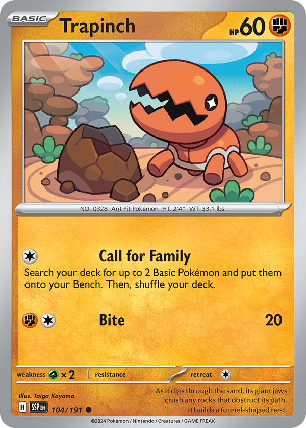 Trapinch - Surging Sparks SET-104