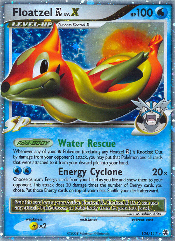 Floatzel GL LV.X - Rising Rivals SET-104