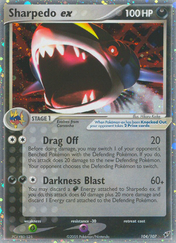 Sharpedo EX - Deoxys SET-104