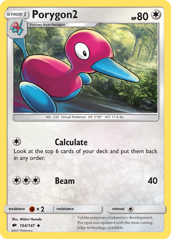 Porygon2 - Burning Shadows SET-104