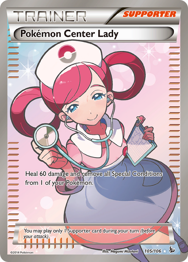 Pokemon Center Lady - Flashfire SET-105