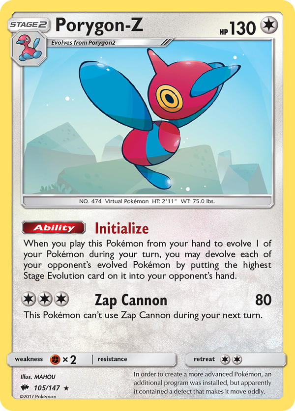 Porygon-Z - Burning Shadows SET-105