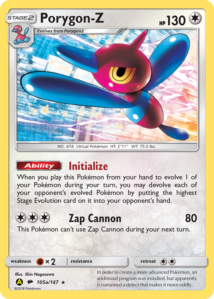 Porygon-Z - Burning Shadows SET-105a