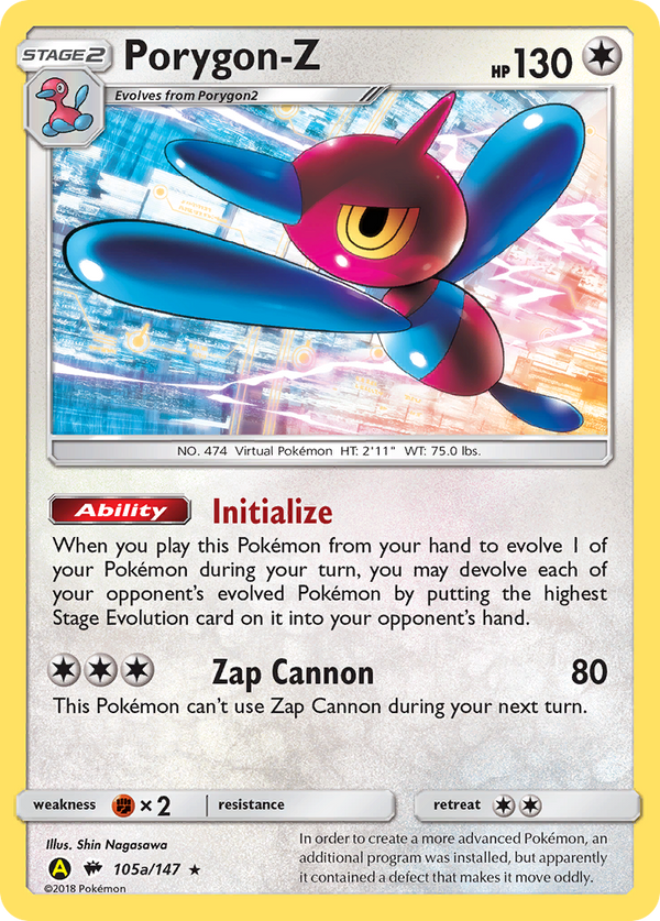 Porygon-Z - Burning Shadows SET-105a