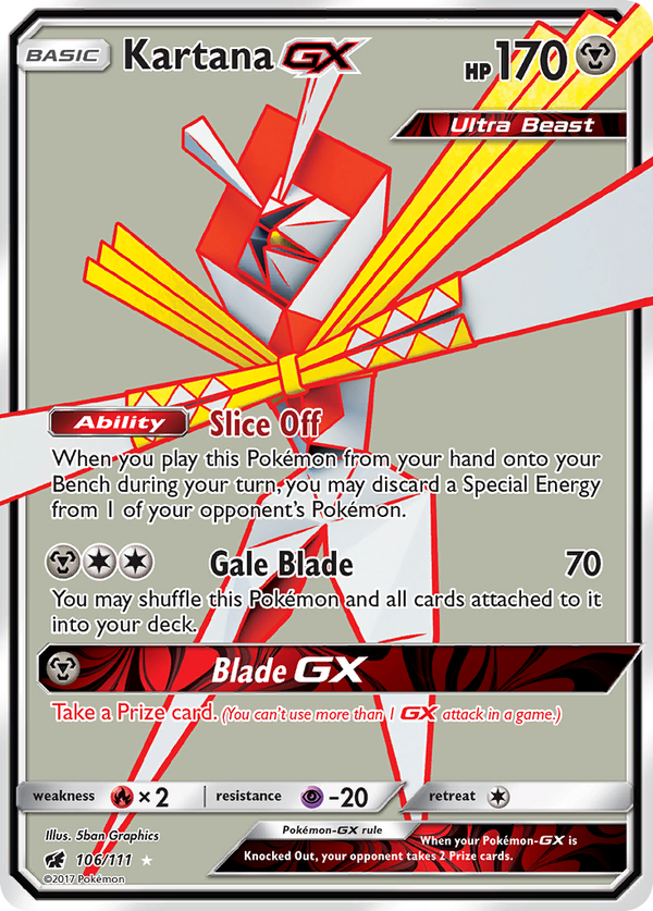 Kartana-GX - Crimson Invasion SET-106