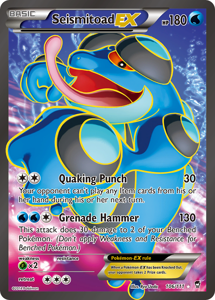 Seismitoad-EX - Furious Fists SET-106