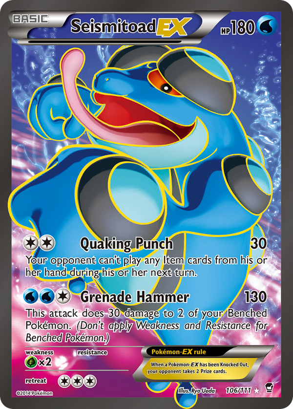Seismitoad-EX - Furious Fists SET-106
