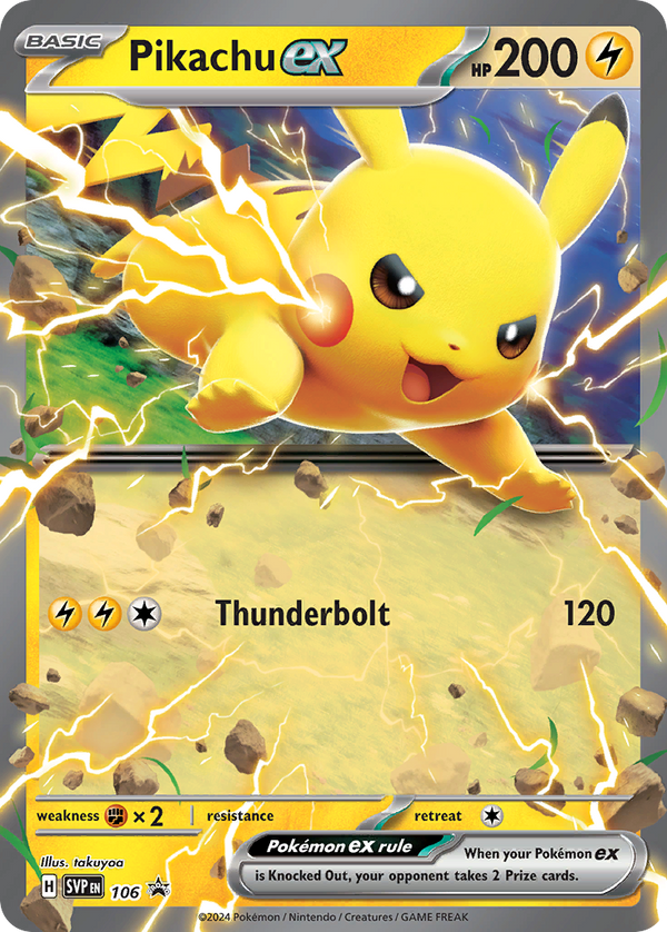 Pikachu EX - Scarlet & Violet Black Star Promos SET-106