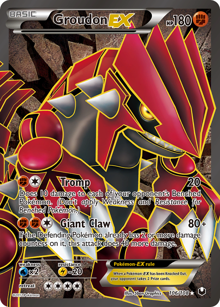 Groudon-EX - Dark Explorers SET-106