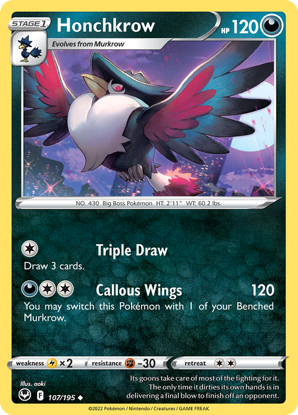 Honchkrow - Silver Tempest SET-107