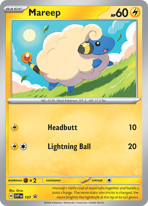 Mareep - Scarlet & Violet Black Star Promos SET-107