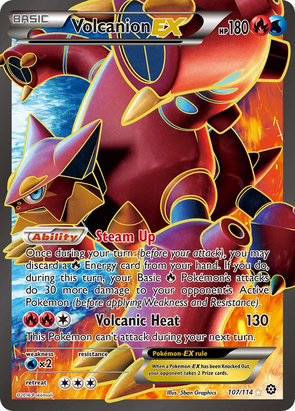 Volcanion-EX - Steam Siege SET-107