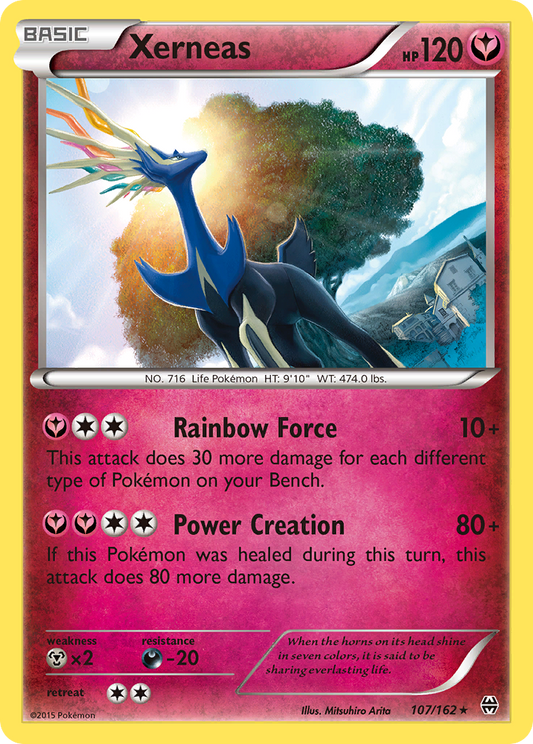 Xerneas (BREAKthrough SET) (Pokémon) (Basic) (Fairy) (HP: 120) (Rare Holo) (PKM BREAKthrough SET-10)