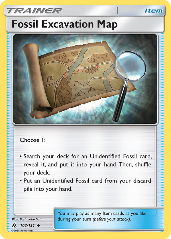 Fossil Excavation Map - Forbidden Light SET-107