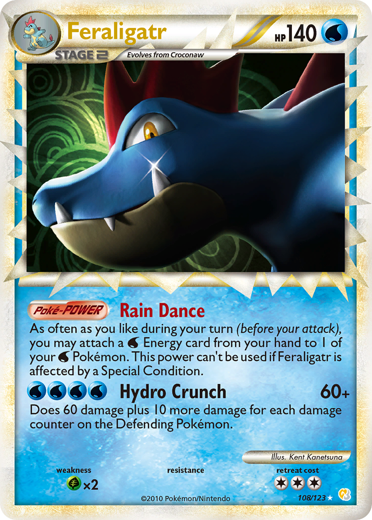 Feraligatr - HeartGold & SoulSilver SET-108