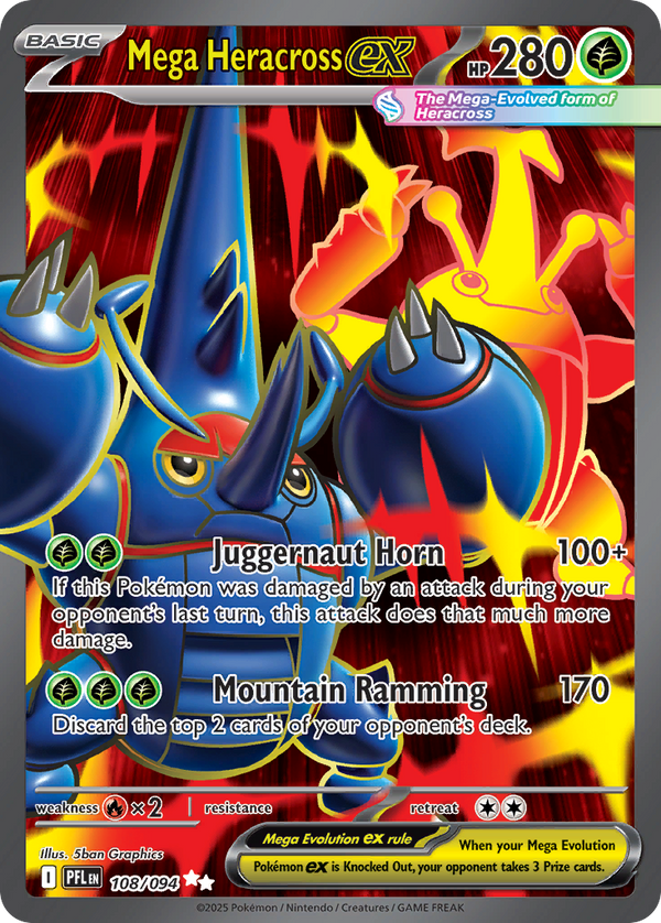 Mega Heracross ex - Phantasmal Flames SET-108