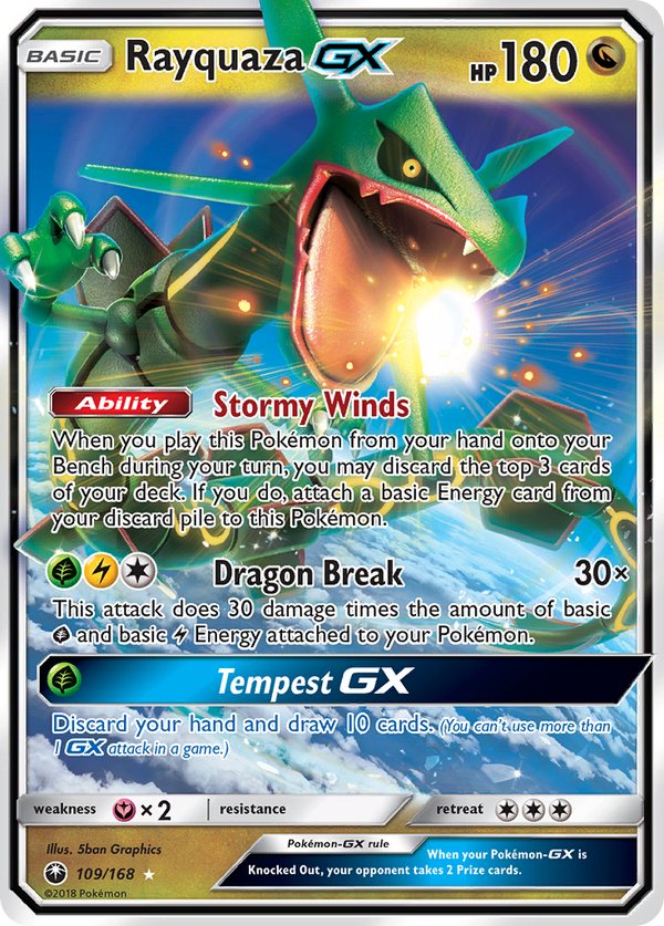 Rayquaza-GX - Celestial Storm SET-109