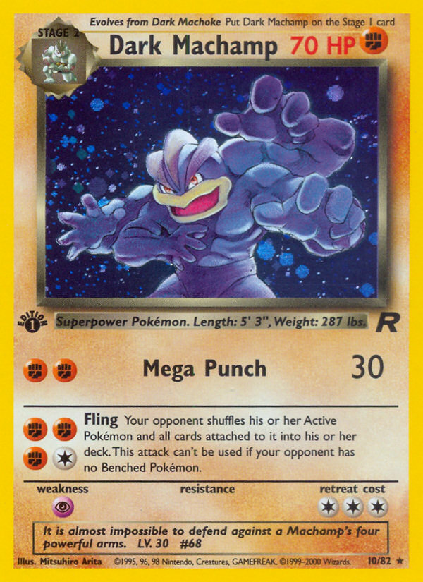 Dark Machamp - Team Rocket SET-10