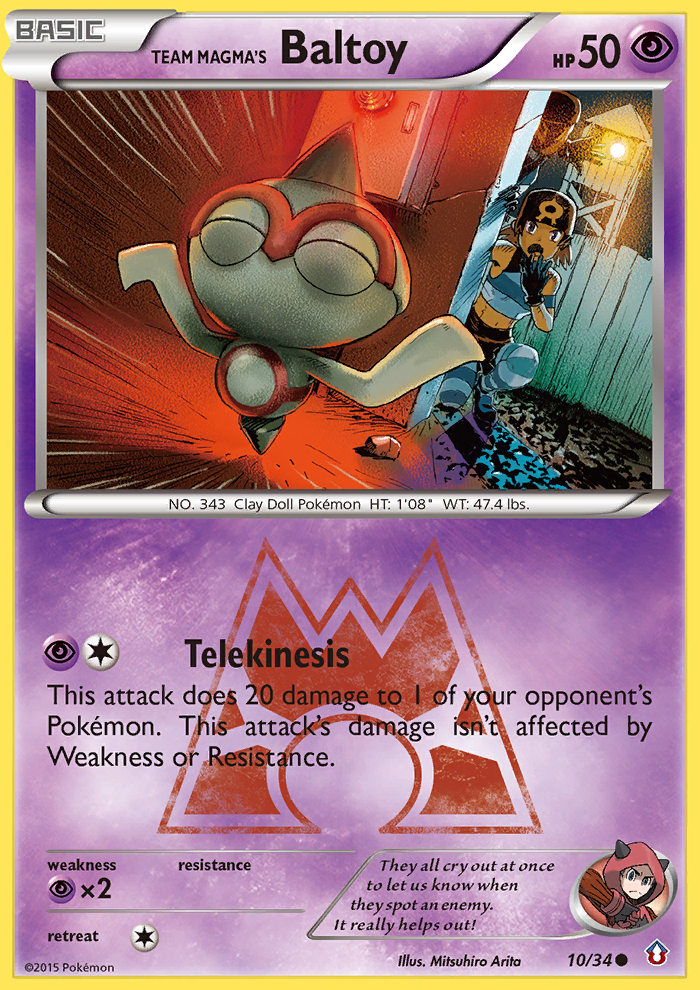 Team Magma's Baltoy - Double Crisis SET-10