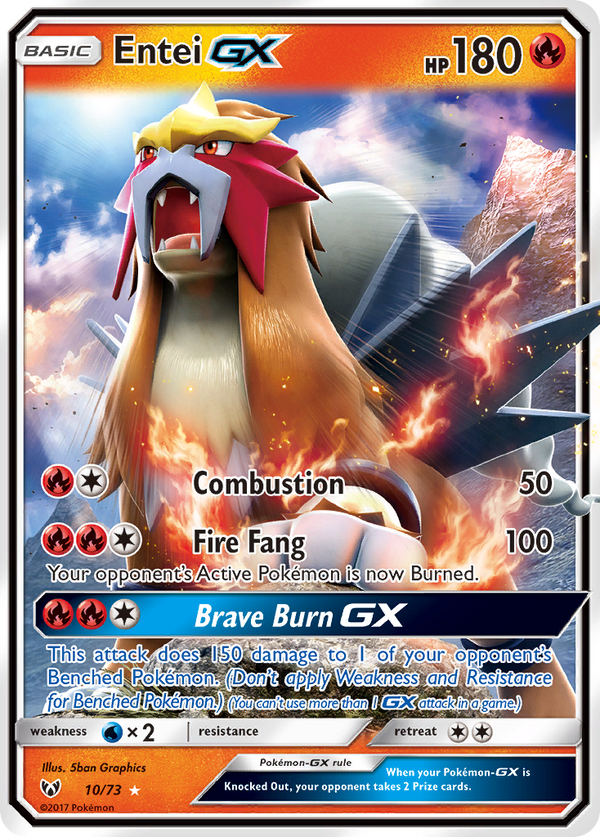 Entei-GX - Shining Legends SET-10