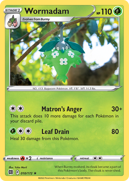 Wormadam (Brilliant Stars SET) (Pokémon) (Stage 1) (Grass) (HP: 110) (Rare) (PKM Brilliant Stars SET-2)