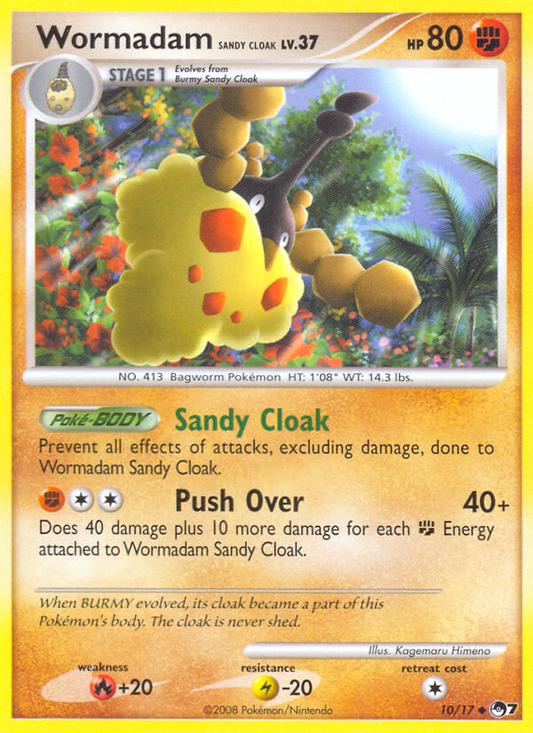 Wormadam Sandy Cloak (POP Series 7 SET) (Pokémon) (Stage 1) (Fighting) (HP: 80) (Uncommon) (PKM POP Series 7 SET-2)