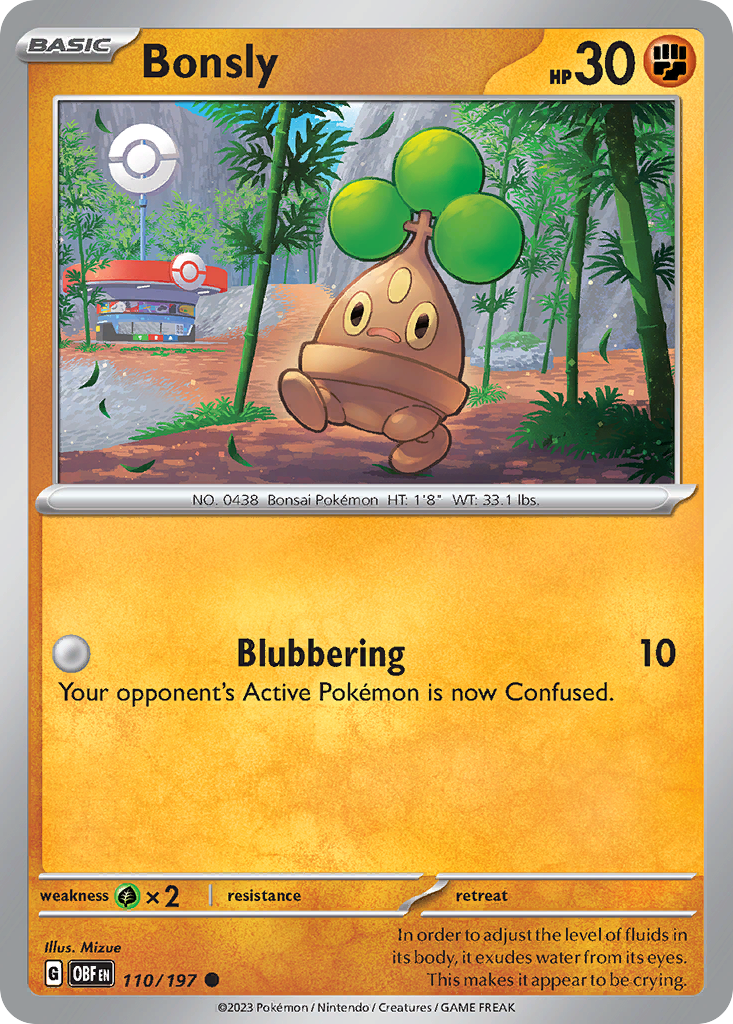 Bonsly - Obsidian Flames SET-110