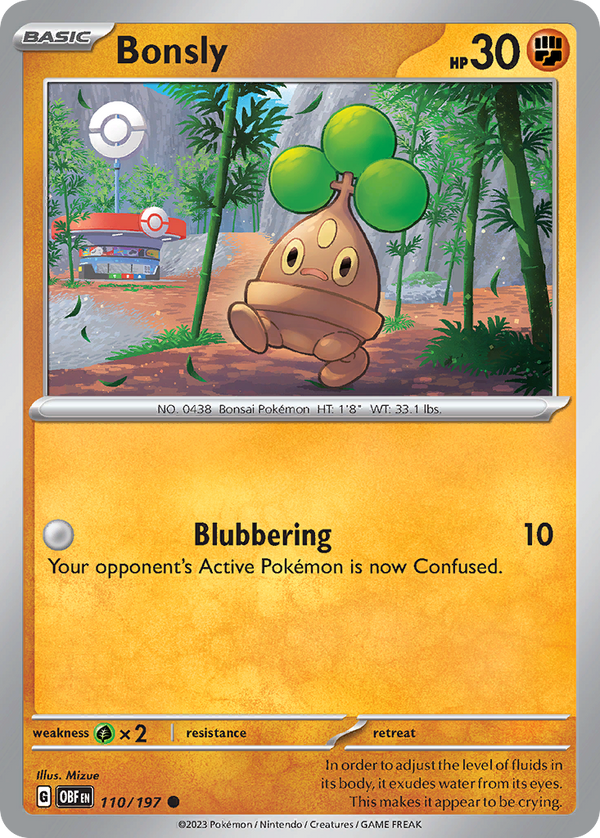 Bonsly - Obsidian Flames SET-110