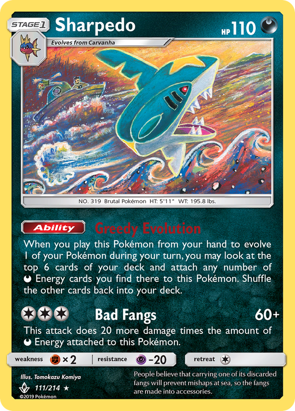 Sharpedo - Unbroken Bonds SET-111